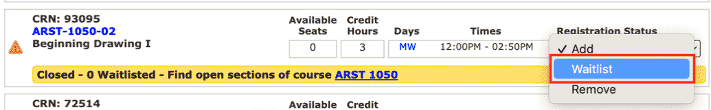 screenshot of instructions